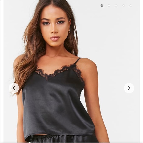 Forever 21 Tops - NWOT Satin Lace Top